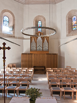 HeatTube in der Achatiuskapelle Grünsfeld