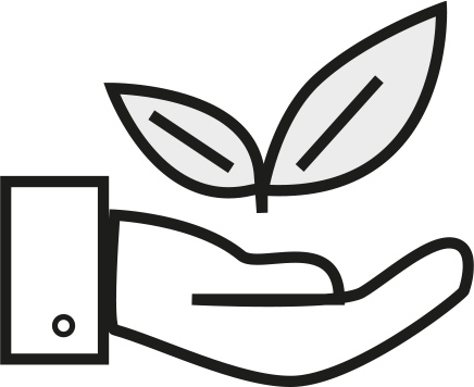Icon für Nachhaltigkeit und ein zukunftsorientiertes Unternehmen