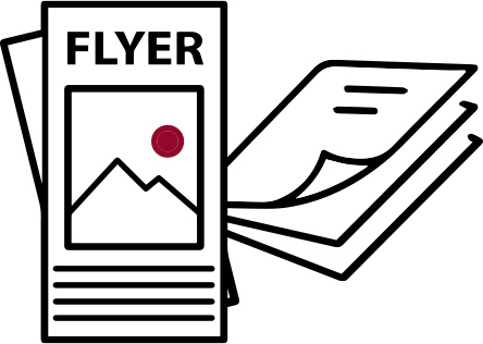 Icon für Marketingmaterial