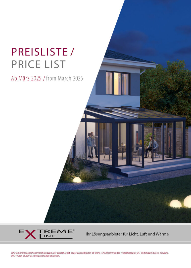 Unsere Preisliste für ExtremeLine Produkte 2025