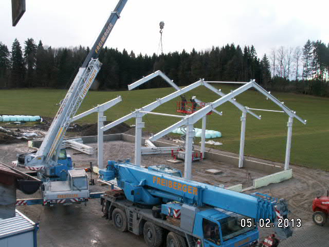 Produktionshallen Bau